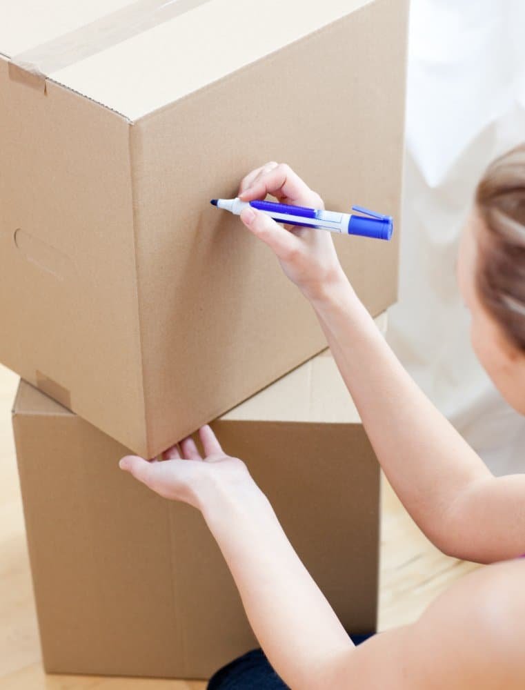Umzugskarton richtig beschriften
